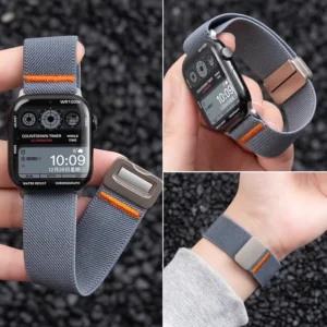 Adjustable Magnetic Nylon Sport Strap Compatible with Apple Watch